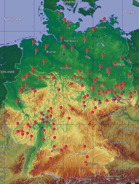 Übersichtskarte Tätigkeiten